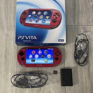 Sony PS Vita in Bold Red